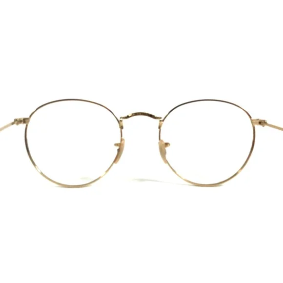 Ray-Ban Eyeglasses Frames RB3447-V ROUND METAL 2500 Shiny Gold Round 50-21-145 - Picture 7 of 11